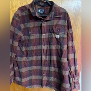 Carhartt Men's flannel loose fit  long sleeve